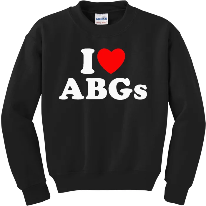 I Love Abgs Kids Sweatshirt