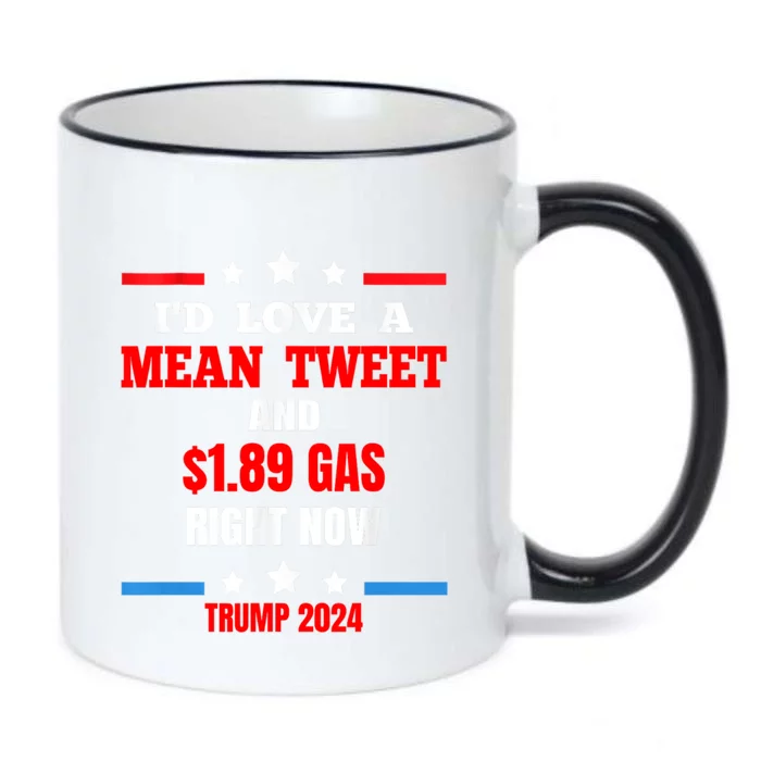 ID Love A Mean Tweet Funny Anti Joe Biden Trump 2024 Maga Funny Gift Black Color Changing Mug