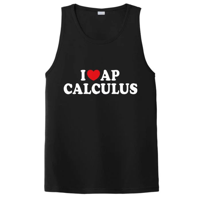 I Love Ap Calculus I Heart Ap Calculus Teacher Student Performance Tank