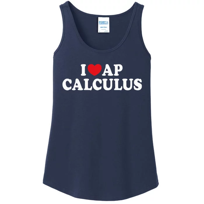 I Love Ap Calculus I Heart Ap Calculus Teacher Student Ladies Essential Tank