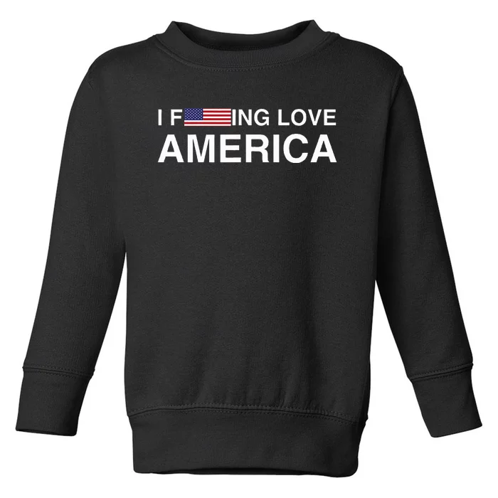 I love america Toddler Sweatshirt