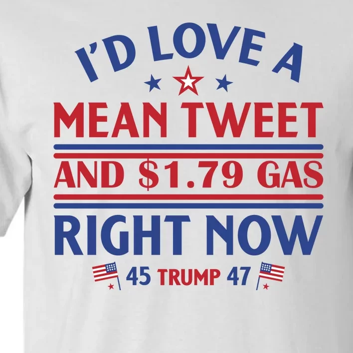 I'd Love A Mean Tweet And Cheap Gas Right Now Trump Tall T-Shirt