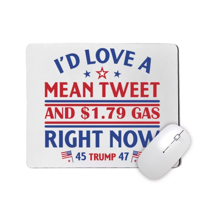 I'd Love A Mean Tweet And Cheap Gas Right Now Trump Mousepad