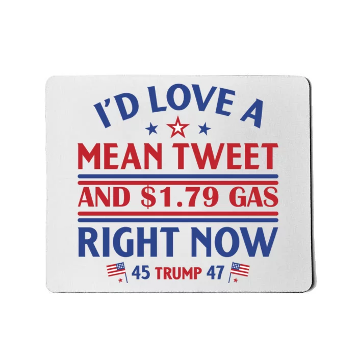 I'd Love A Mean Tweet And Cheap Gas Right Now Trump Mousepad