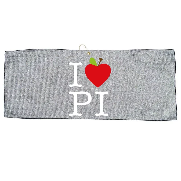 I Love Apple Pi Pie I Funny Math Geeks Gift Large Microfiber Waffle Golf Towel