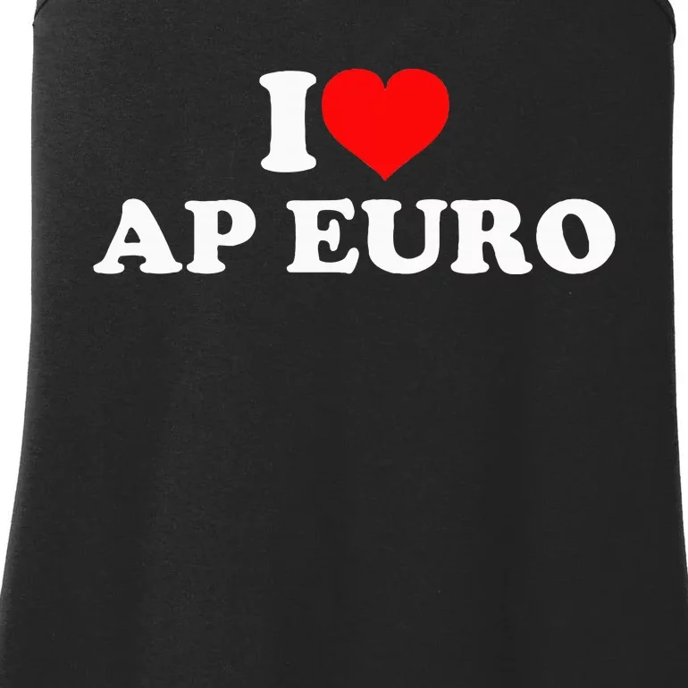 I Love Ap Euro Ladies Essential Tank