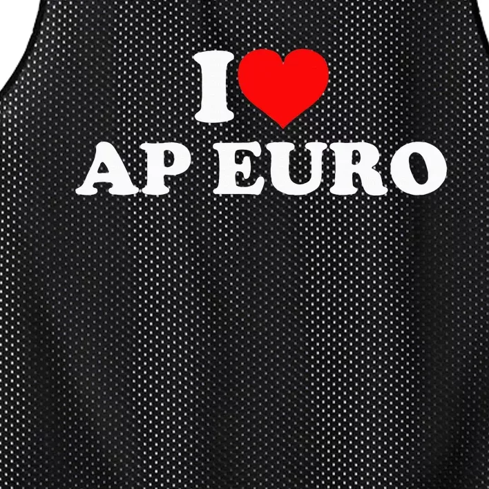 I Love Ap Euro Mesh Reversible Basketball Jersey Tank