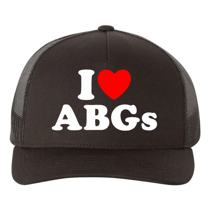 I Love Abgs I Heart Abgs Funny Asian Baby Lover Yupoong Adult 5-Panel Trucker Hat