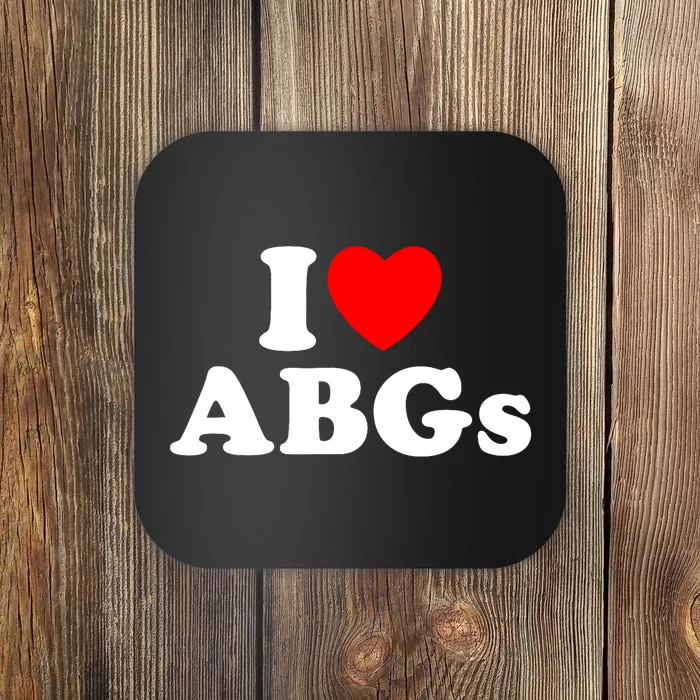 I Love Abgs I Heart Abgs Funny Asian Baby Lover Coaster