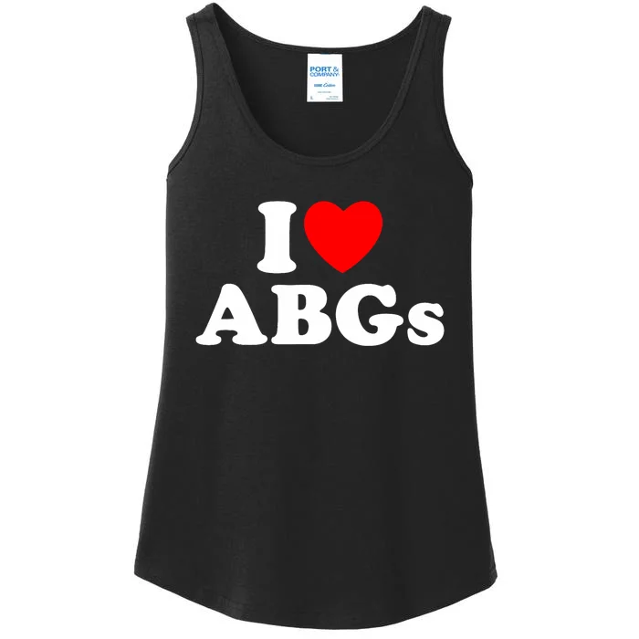 I Love Abgs I Heart Abgs Funny Asian Baby Lover Ladies Essential Tank