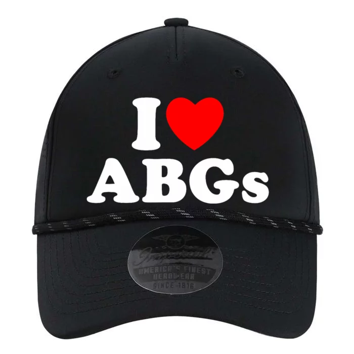 I Love Abgs I Heart Abgs Funny Asian Baby Lover Performance The Dyno Cap