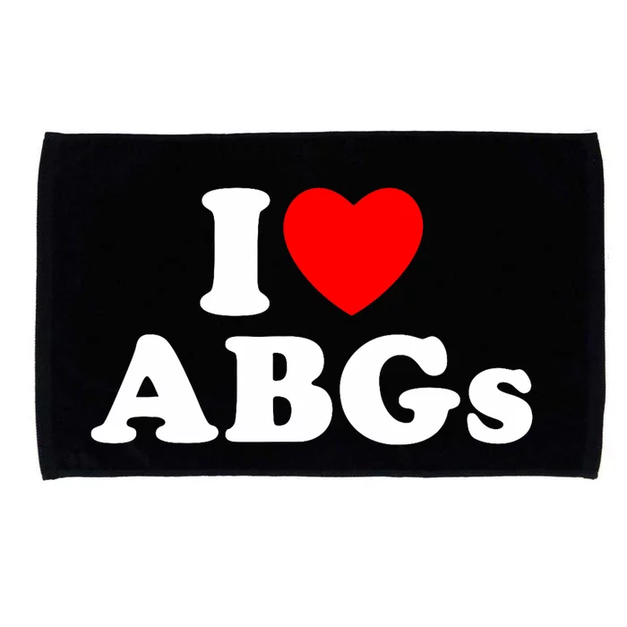 I Love Abgs I Heart Abgs Funny Asian Baby Lover Microfiber Hand Towel