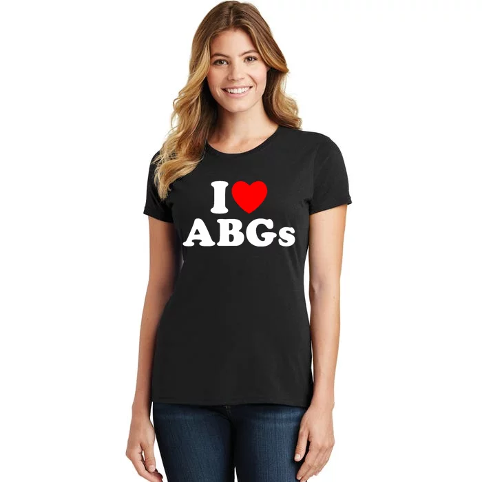 I Love Abgs I Heart Abgs Funny Asian Baby Lover Women's T-Shirt