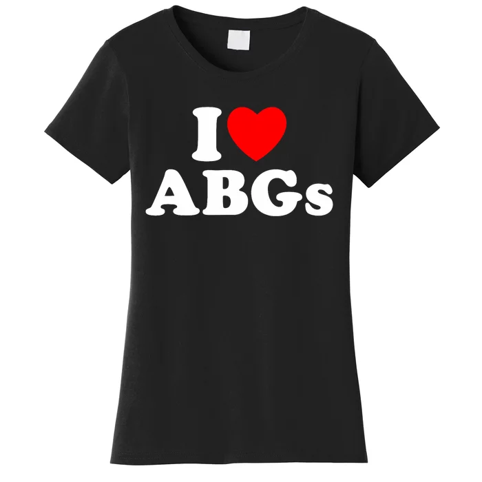 I Love Abgs I Heart Abgs Funny Asian Baby Lover Women's T-Shirt