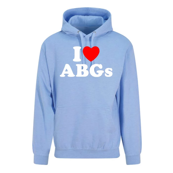 I Love Abgs I Heart Abgs Funny Asian Baby Lover Unisex Surf Hoodie