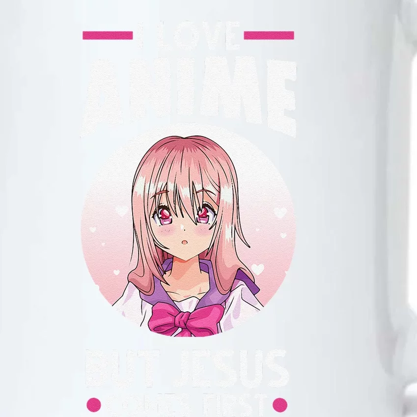 I Love Anime But Jesus Comes First Anime Black Color Changing Mug