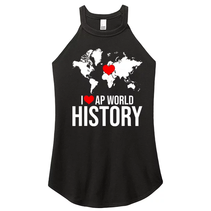 I Love AP World History Women’s Perfect Tri Rocker Tank