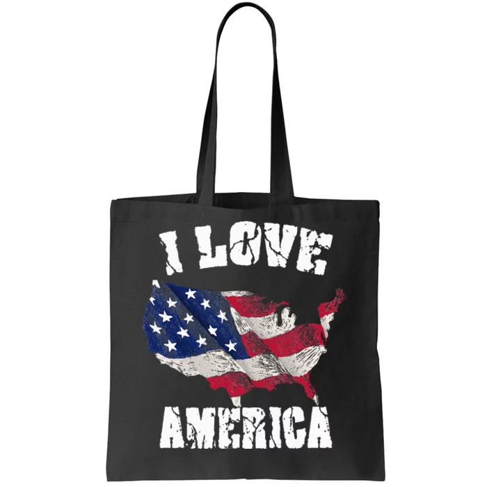 I Love America USA 4th Of July Gift Tote Bag