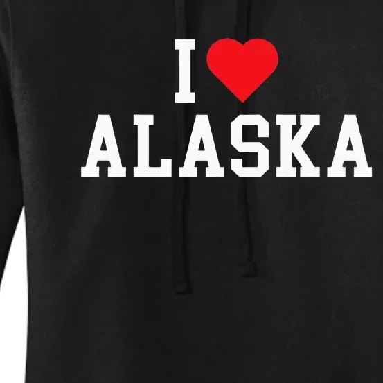 I Love Alaska Throwback Design Classic Women's Pullover Hoodie