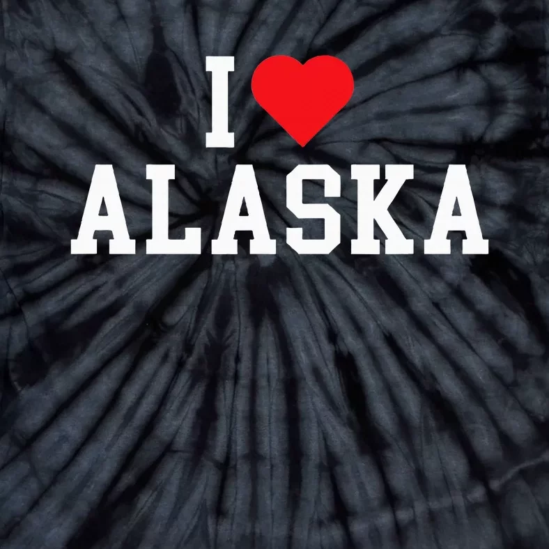 I Love Alaska Throwback Design Classic Tie-Dye T-Shirt