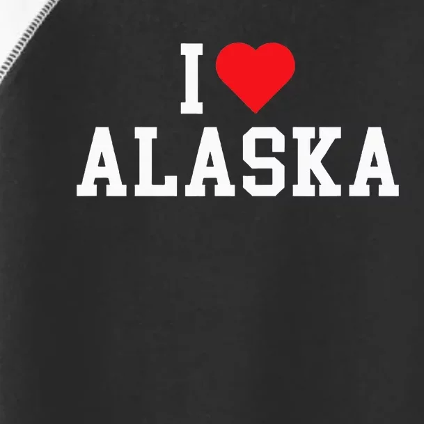 I Love Alaska Throwback Design Classic Toddler Fine Jersey T-Shirt