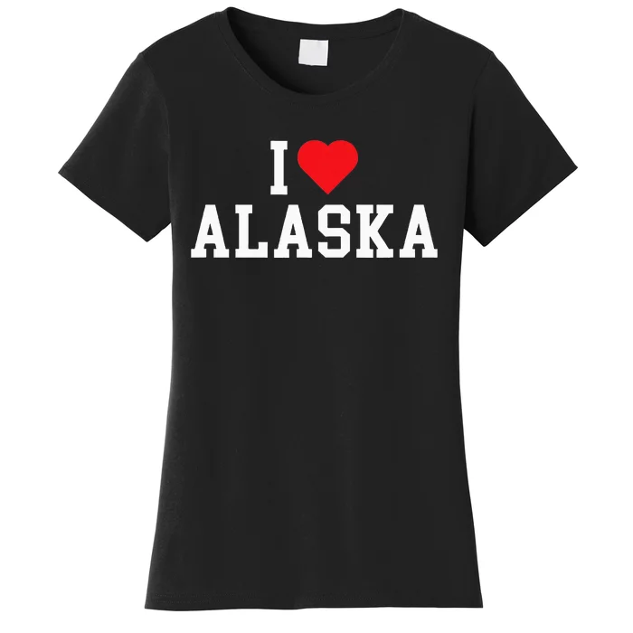 I Love Alaska Throwback Design Classic Women's T-Shirt