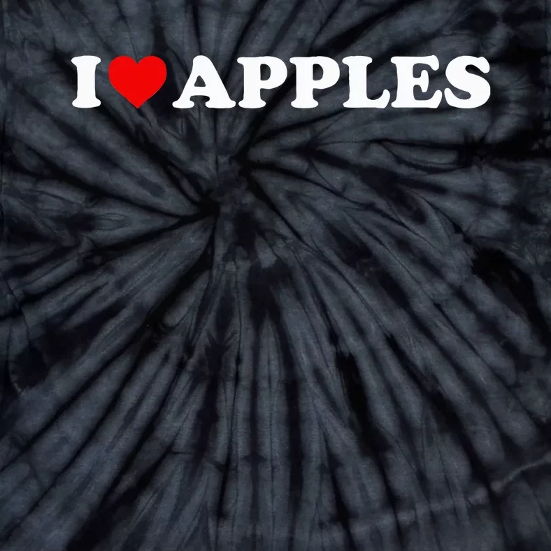 I Love Apples Heart Tie-Dye T-Shirt