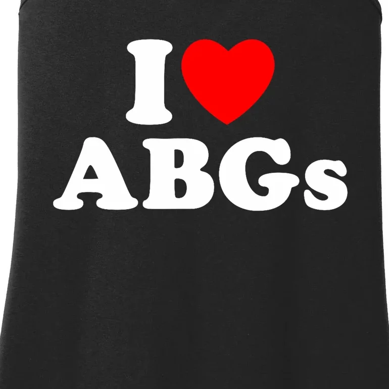 I Love Abgs I Heart Abgs Funny Asian Girl Lover Ladies Essential Tank