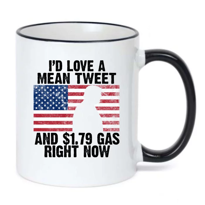 I'd Love A Mean Tweet And $1.79 Gas Right Now Black Color Changing Mug