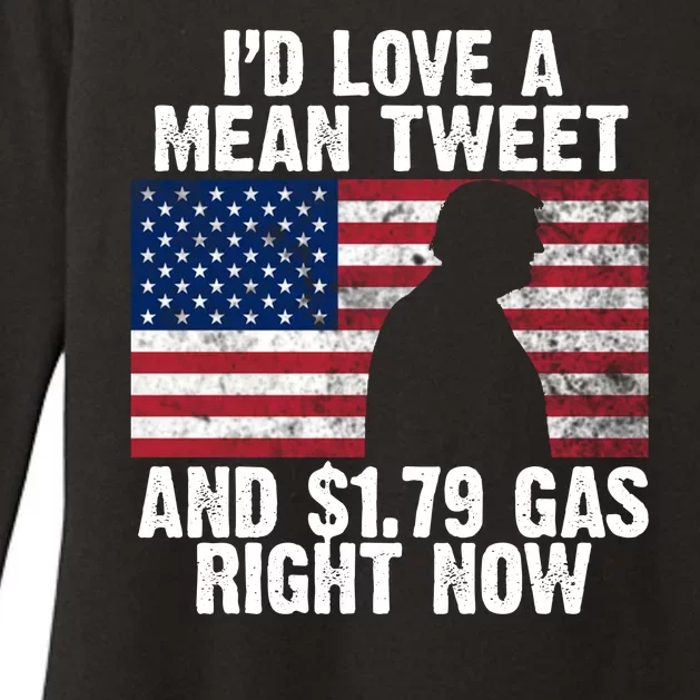 I'd Love A Mean Tweet And $1.79 Gas Right Now Womens CVC Long Sleeve Shirt