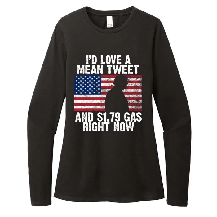 I'd Love A Mean Tweet And $1.79 Gas Right Now Womens CVC Long Sleeve Shirt