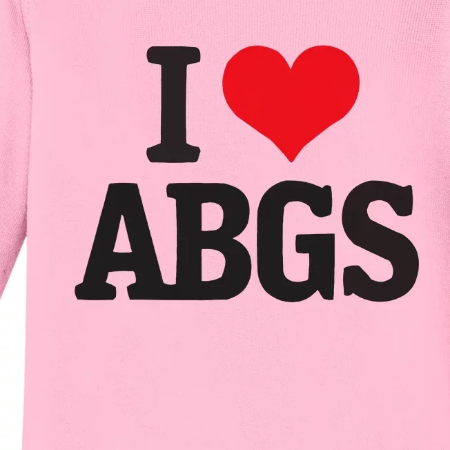 I Love Abgs Baby Long Sleeve Bodysuit