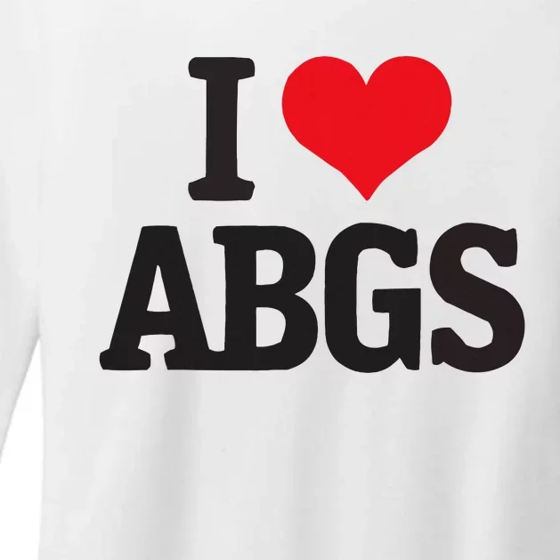 I Love Abgs Womens CVC Long Sleeve Shirt