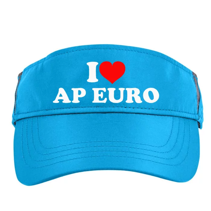 I Love Ap Euro Adult Drive Performance Visor