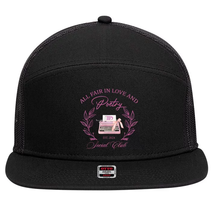 In Love And Poetry Social Club 7 Panel Mesh Trucker Snapback Hat