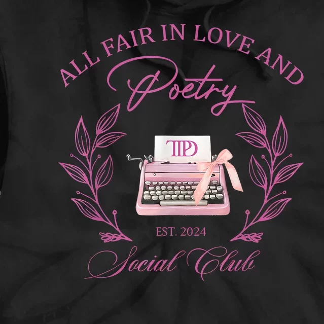 In Love And Poetry Social Club Tie Dye Hoodie