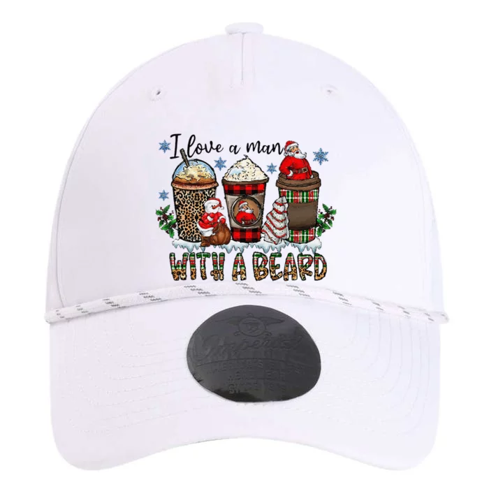 I Love A Man With A Beard Santa And Coffee Lattle Christmas Performance The Dyno Cap