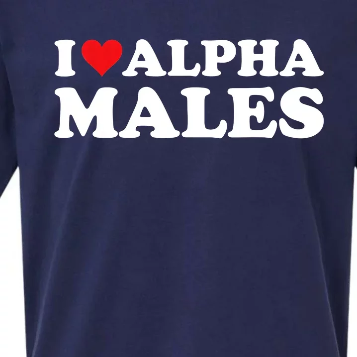 I Love Alpha Males Alpha Male Sueded Cloud Jersey T-Shirt