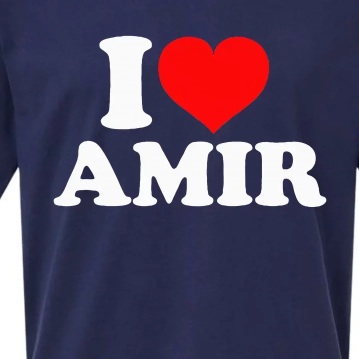 I Love Amir Sueded Cloud Jersey T-Shirt