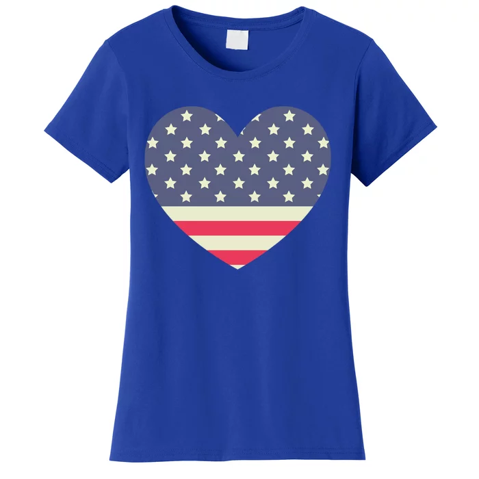 I Love America I Love Usa Heart Cute Gift Women's T-Shirt