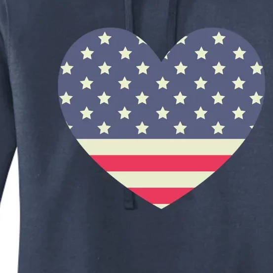 I Love America I Love Usa Heart Cute Gift Women's Pullover Hoodie