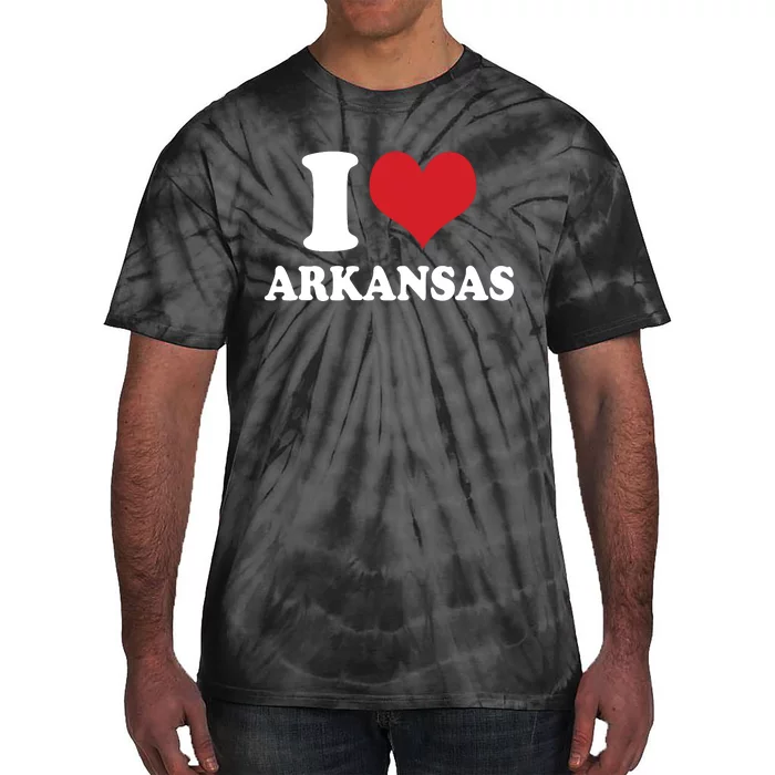 I Love Arkansas Ar American Usa Tie-Dye T-Shirt