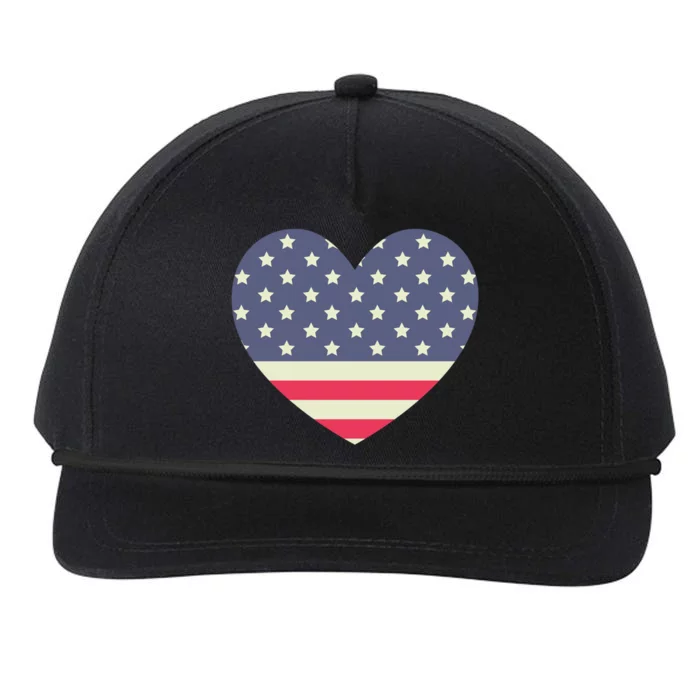 I Love America I Love Usa Heart Gift Snapback Five-Panel Rope Hat