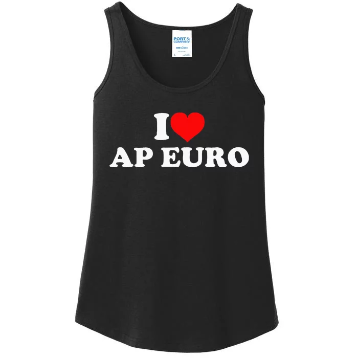 I Love Ap Euro Ladies Essential Tank