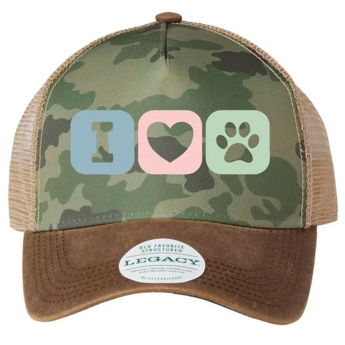 I Love Animals Dog Cat Rescue Owner Gift Legacy Tie Dye Trucker Hat