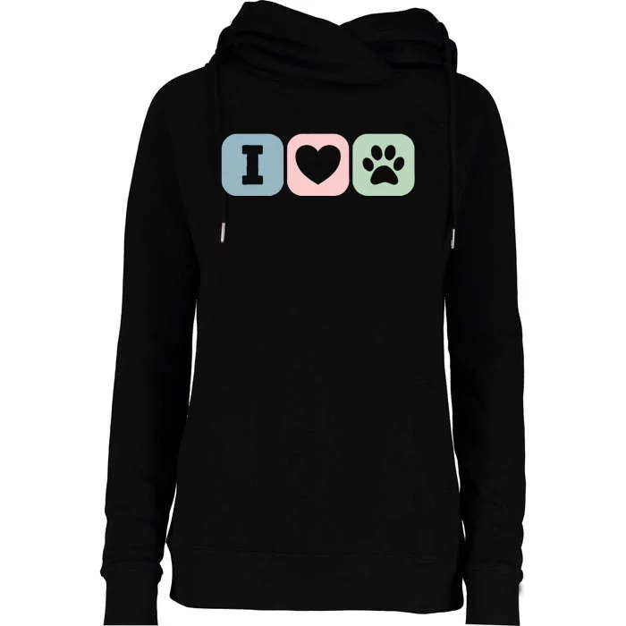 I Love Animals Dog Cat Rescue Owner Gift Womens Funnel Neck Pullover Hood