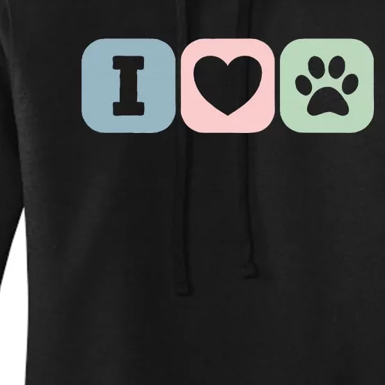 I Love Animals Dog Cat Rescue Owner Gift Women's Pullover Hoodie