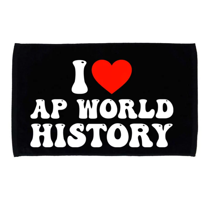 I Love AP World History Microfiber Hand Towel