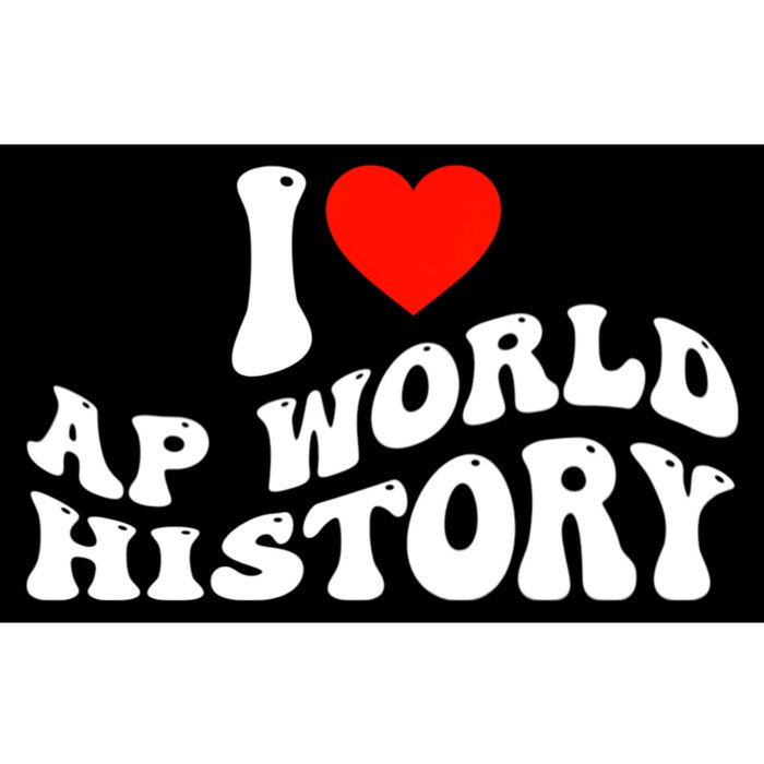 I Love AP World History Bumper Sticker