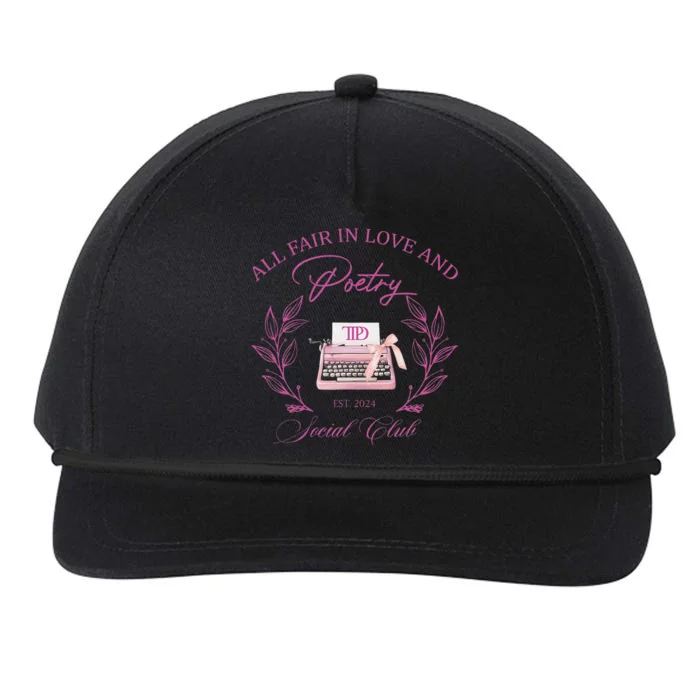 In Love And Poetry Social Club Snapback Five-Panel Rope Hat